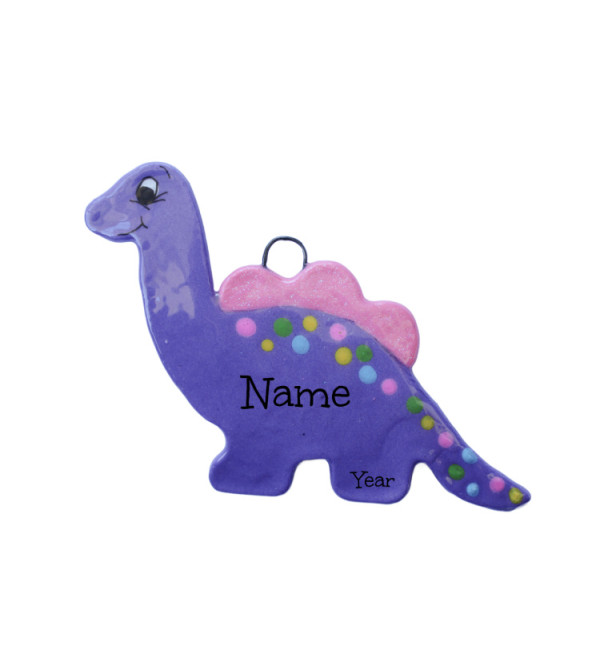 Purple Dino Ornament